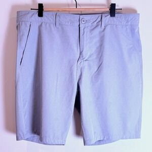 PTO Engineered for the Weekend Men Shorts 36 Gray Recycled Polyester Spandex